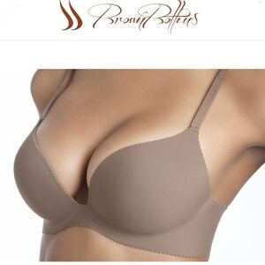 NEW Brown Bottims Essential Seamless T-Shirt Bra Beja Size 36 C NWOT